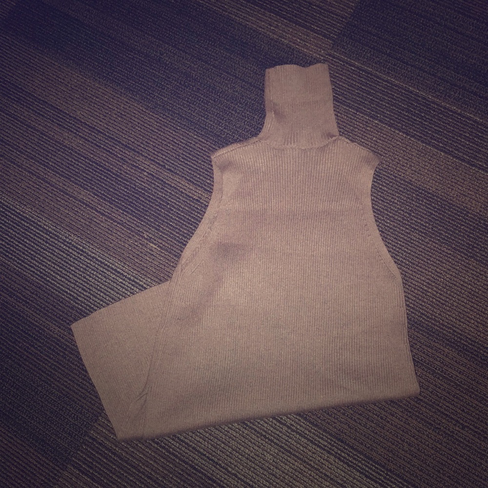 EUC Zara Gray Turtleneck Sleeveless Tunic